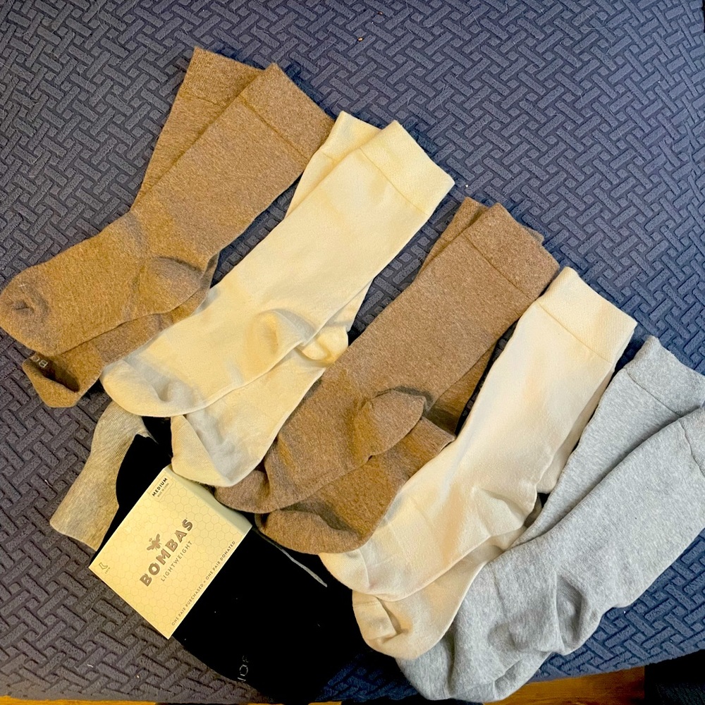 Bombas lightweight crew sock BUNDLE